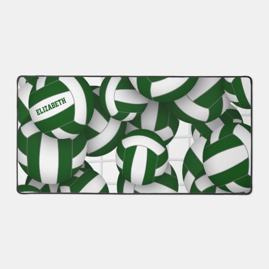 Grüne Volleyball-Mannschaft färbt Athleten Namen Schreibtischunterlage (Vorderseite)