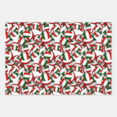 Grüne Volleyballmannschaft feiert Geburtstag Geschenkpapier Set (Vorderseite)