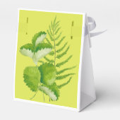 Grüne Vordrucke auf einem Vordruckfeld Geschenkschachtel (Rückseite)