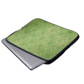 Grüne Vorlagenstruktur Laptopschutzhülle (Vorne Knopf)