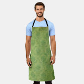 Grüne Vorlagenstruktur Schürze (Getragen)