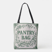 "GRÜNE VORRATSTASCHE" - CHINOISERIE-TOTEBAG TASCHE (Rückseite)