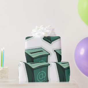 Grüne Wahlurne Geschenkpapier