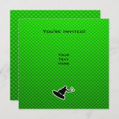 Grüne Wakeboarder Einladung (Vorne/Hinten)