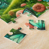 Grüne Wald Fee Puzzle (Seite)