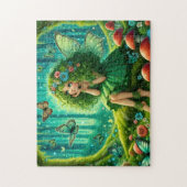 Grüne Wald Fee Puzzle (Vertikal)