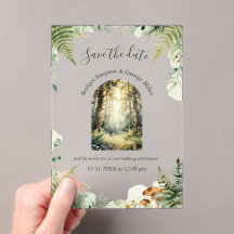 grüne Wald-Wasserfarben-Boho-Hochzeit