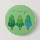 Grüne Wälder Bäume Thunder_Cove Button (Vorderseite)