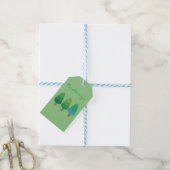 Grüne Wälder Bäume Thunder_Cove Geschenkanhänger (Mit Garn)