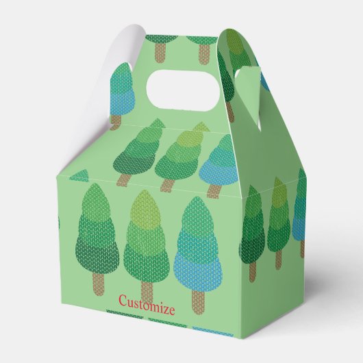 Grüne Wälder Bäume Thunder_Cove Geschenkschachtel (Vorderseite)