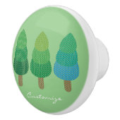 Grüne Wälder Bäume Thunder_Cove Keramikknauf (Rechts)