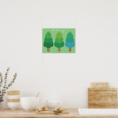 Grüne Wälder Bäume Thunder_Cove Poster (Küche)