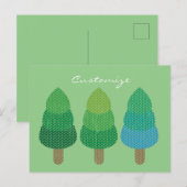 Grüne Wälder Bäume Thunder_Cove Postkarte (Vorne/Hinten)