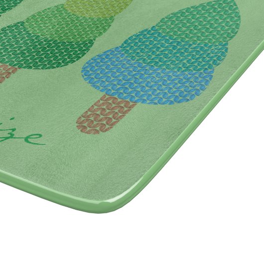 Grüne Wälder Bäume Thunder_Cove  Schneidebrett (Ecke)