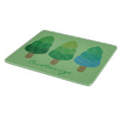 Grüne Wälder Bäume Thunder_Cove  Schneidebrett (Ecke)