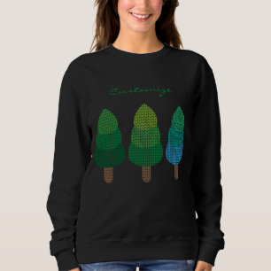Grüne Wälder Bäume Thunder_Cove Sweatshirt