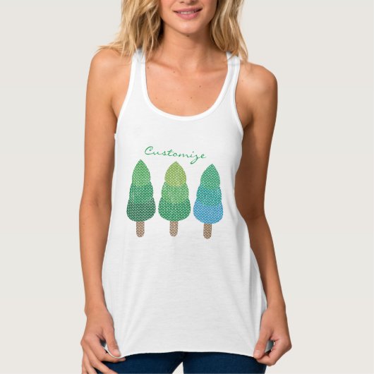 Grüne Wälder Bäume Thunder_Cove Tank Top (Vorderseite)