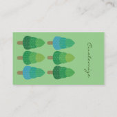 Grüne Wälder Bäume Thunder_Cove Visitenkarte (Rückseite)