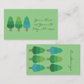 Grüne Wälder Bäume Thunder_Cove Visitenkarte (Vorne/Hinten)