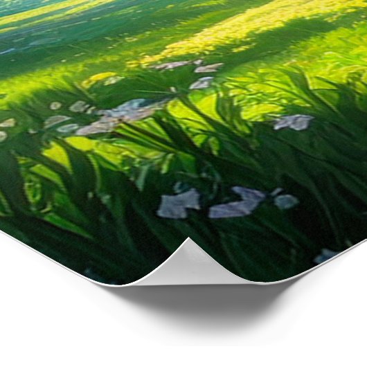 Grüne Wälder des Mysteriums Poster (Ecke)