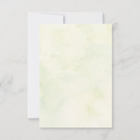 Grüne Wälder Hochzeit verzögert Ankündigung (Rückseite)