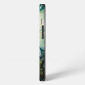 Grüne Waldfee Fantasy-Kunst iPhone Hülle (Linke Seite)