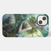 Grüne Waldfee Fantasy-Kunst iPhone Hülle (Rückseite (Horizontal))