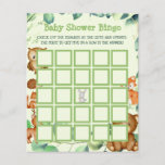 Grüne Waldlandschaft Eucalyptus Baby Shower Bingo Flyer<br><div class="desc">In meiner Kollektion oder in anderen modernen Themen zum Thema Babydusche und Geburtstag findest du das passende Angebot in meinem Shop. Wenn Sie nach etwas ungewöhnlichem suchen,  können Sie uns einfach eine Nachricht schicken</div>