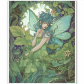 Grüne Waldlandschaft Faiasy Art Aufkleber (Vorderseite)