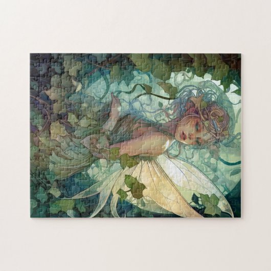 Grüne Waldlandschaft Faiasy Art Puzzle (Horizontal)