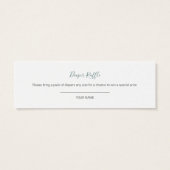 Grüne Waldlandschaft Kinderdusche Windelwindelwind (Rückseite)