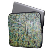 Grüne Waldmalerei Laptopschutzhülle (Vorderseite Links)