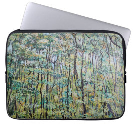 Grüne Waldmalerei Laptopschutzhülle