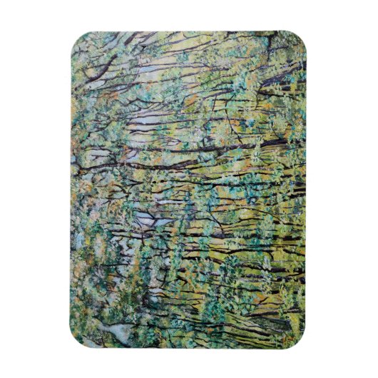 Grüne Waldmalerei Magnet (Vertikal)