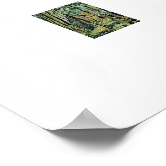 Grüne Waldmalerei Poster (Ecke)