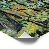 Grüne Waldmalerei Poster (Ecke)