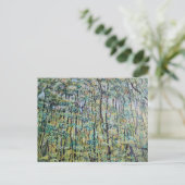 Grüne Waldmalerei Postkarte (Stehend Vorderseite)