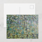Grüne Waldmalerei Postkarte (Vorne/Hinten)