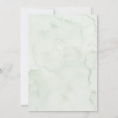 Grüne Waldtiere Kinderdusche Einladung (Rückseite)