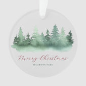 Grüne Waldweiden Weihnachtsbaumen Ornament (Vorderseite)