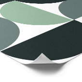 Grüne Wand Decke mit grüner Wand Dekor Poster (Ecke)