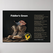 Grüne Wand-Poster von Fiddler
