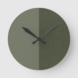 Grüne Wandleuchte teilen - minimale Bauweise Runde Wanduhr