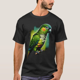 Grüne Wange Conure Parrot Bird Lover Bird Watching T-Shirt
