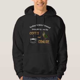 Grüne Wange für guten Kaffee und Konfitüre Hoodie