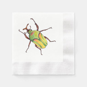grüne Wanzenservietten Serviette