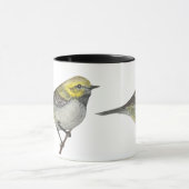 Grüne Warbler-Tasse Tasse (Zentrum)