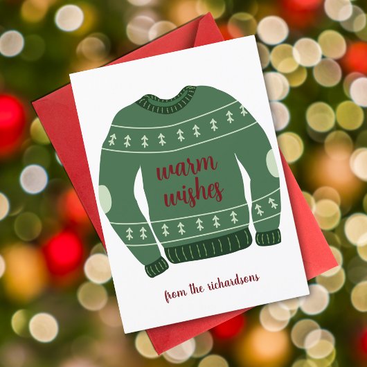 Grüne Wärme wünscht hässliche Weihnachten