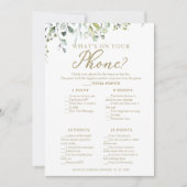 Grüne, was auf deinem Handy gespielt wird Einladung (Vorderseite)