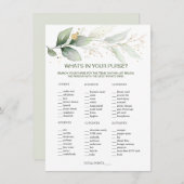 Grüne, was in deinem puren Brautparty-Spiel steckt Einladung (Vorne/Hinten)